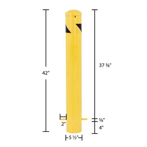Thép ngầm bollard bài inground cố định với bê tông cho bãi đậu xe/Đường phố/warehous - Product Image 1