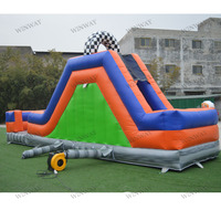 Parcours d'obstacles gonflable commercial pour adultes, parcours d'obstacles gonflable, jeux de course gonflables pour enfants et adultes