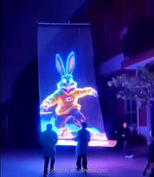 Pantallas LED Transparentes para Publicidad, Pantalla LED Voladora para Drones, Video Wall