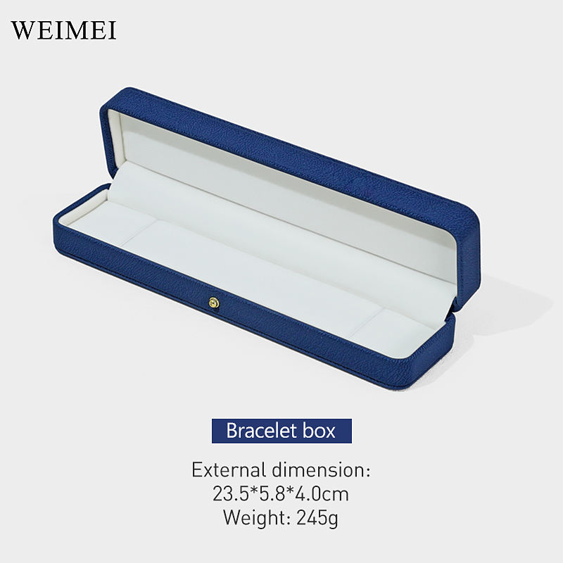 กล่องสร้อยข้อมือสีฟ้า