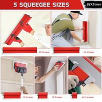 Ensemble de grattoirs à mastic en acier inoxydable, Lames de nivellement pour murs, Outils de finition pour plaques de plâtre, Truelle à plâtrer, Couteau à mastic