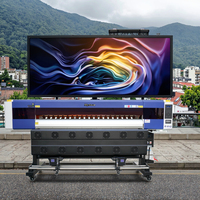 Plotter Eco Solvente de 6ft/8ft con 2/4/6 Cabezales I3200 para Impresión de Etiquetas Interiores y Exteriores, Lona, Vinilo y Adhesivos