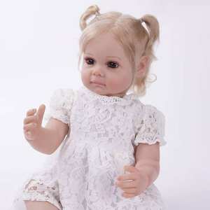 Poupée Reborn Bébé Réel My Rachel Lady, Souris de Mode, avec Plateau de chariot miniature singe surprise, pour Noël et anniversaire - Product Image 3