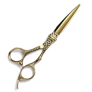 Hairdressing Scissors Set 6 Inch Gold Flat Shears Thinning Shears For Haircut Styling Tools - Product Image 4