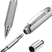 Stylo bille promotionnel multifonction en métal personnalisé avec logo, bleu, écran tactile doux, largeur d'écriture 1,0 mm, encre multicolore, gravure laser