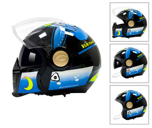 ZoomLon Factory <span class=keywords><strong>Outlet</strong></span> Nuevo Material ABS de alta calidad Certificación DOT Open Full Face Two-in-One Casco de motocicleta - Product Image 5