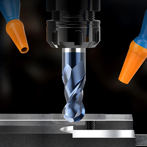 Molino de extremo recto Hrc65 de 2 flautas, molino de extremo de punta de bola de 6mm para herramientas de fresado Cnc, cortador de fresado de revestimiento Tian Nano - Product Image 6