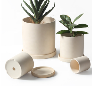 Vaso Moderno Rotondo in Porcellana Non Smaltata per Piante <span class=keywords><strong>Succulente</strong></span>, <span class=keywords><strong>Giardino</strong></span> Domestico, Verticale, Vendita all'Ingrosso - Product Image 5