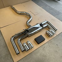 Embouts d'échappement arrière en acier inoxydable de 1,5 mm d'épaisseur pour Audi S3 S4 S7 B8 8V, section intermédiaire, section arrière, Valvetronic, vente directe d'usine