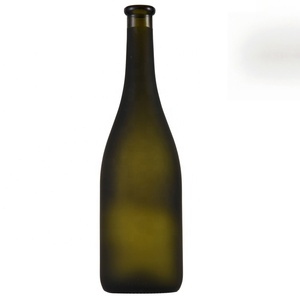 Tùy Chỉnh 750Ml Frost Kết Thúc Glass Rượu Vang Chai Cho Whiskey Brandy Vodka Cho Rượu Sâm Banh Kín Với Nút Chai Cho Lưu Trữ Hoặc Bán - Product Image 3