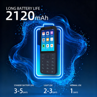 Negro 4GB + 64GB Smartphones MTK 6761 TIQ MINI M5S Pantalla táctil Botón del teléfono Teléfono Android