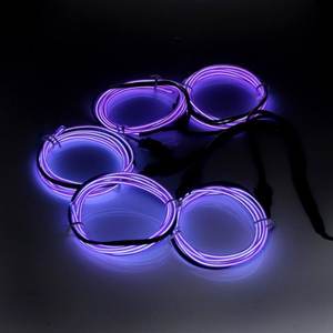 <span class=keywords><strong>Fil</strong></span> électroluminescent super <span class=keywords><strong>lumineux</strong></span> clignotant, néon EL, 10 couleurs, DC3V/DC12V/AC110V-220V, avec onduleur, flexible, découpable, en PVC - Product Image 4