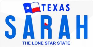 <span class=keywords><strong>Plaque</strong></span> d'<span class=keywords><strong>immatriculation</strong></span> personnalisée en aluminium <span class=keywords><strong>Texas</strong></span>, 6x12 pouces, cadeau, art automobile américain, décoration de voiture - Product Image 3