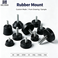 Support en caoutchouc personnalisé, dureté 40-70A, résistant à l'abrasion, isolateur de vibrations durable pour équipement de centrifugation de laboratoire de précision