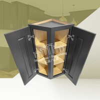 En stock WEC1230/WEC1236 unité murale de cuisine américaine double portes armoire murale en bois à fermeture en douceur pour coin de cuisine