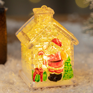 2025 vente chaude décorations de noël lumineux père noël maisons de noël noël ornements de bureau cadeaux pour les enfants - Product Image 5