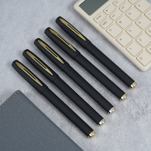 Cao su coced Tùy chỉnh màu đen và vàng bút khuyến mại cảm ứng mềm Gel bút với logo - Product Image 6
