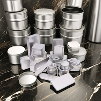Logo personnalisé 100ml boîte en fer blanc avec couvercle en métal bonbons alimentaires gâteau au chocolat biscuit lait sucre stockage affichage offset disponible