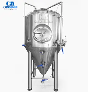 Tanques de fermentación de cerveza de 1000L Tanque de fermentación cónico Cassman 10BBL Fermentador de cerveza con camisa