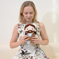 Personnage de la Bible personnalisé en peluche Jésus personnalisé poupée en peluche figure chrétienne religieuse doux chrétien poupée jouets