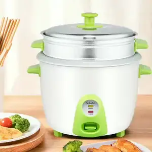 Multifunctional kitchen ware Hot Sales White Printing Flower Small Electric Rice Cooker 1.0l 1.5l 1.8l