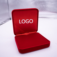 Boîte à pièces en velours avec logo personnalisé, design moderne et technique de moulage, boîte de présentation durable pour médailles commémoratives, boîte cadeau