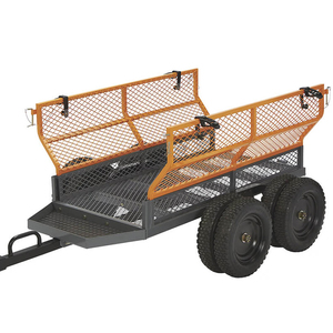 Remorque à benne basculante RCM <span class=keywords><strong>ATV</strong></span> UTV, remorque de jardin robuste de 1600 lb, remorque à benne basculante à tirer derrière - Product Image 6