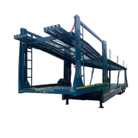 Huajin Chine fabriqué nouveau 6-10 voiture transporteur camion semi-remorque en aluminium avec finition de surface galvanisée Double essieu