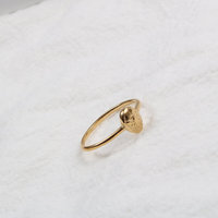 Bijoux Joolim en gros, anneaux en acier inoxydable plaqués or 18 carats pour femmes