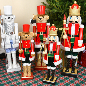 Sortie d'usine : Grands Casse-noisettes Ours Soldats faits main, écologiques, pour usage intérieur, pliables, avec musique, jouets de Noël - Product Image 2