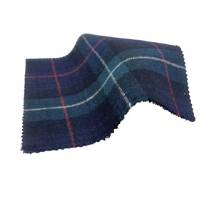 Wholesale Fabric Supplier Tartan Plaid Green <strong>Red</strong> <strong>Wool</strong>/Polyester Woven Fleece Fabrics for Clothing SH2402 - Product Image 5