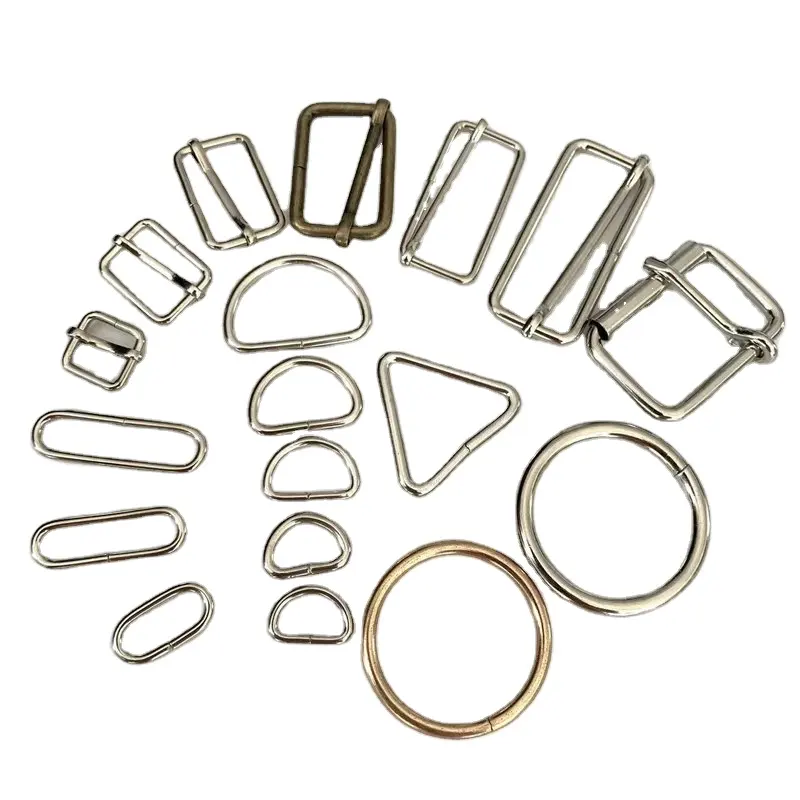 wholesale cheap price D shape metal Ring wire buckle for shoes bag