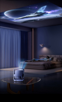 Projecteur Home Cinéma Portable LCD avec Haut-parleurs Intégrés, Vente en Gros Usine, Prise en Charge C9, 4K, WiFi 6, Android 14, Mise au Point Automatique