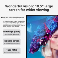 Monitor Portátil con Pantalla Táctil IPS Full HD de 18.5 Pulgadas y 100Hz con Puertos USB-C para PC/Laptop/Teléfono, Compatible con PS5, Pantalla Secundaria