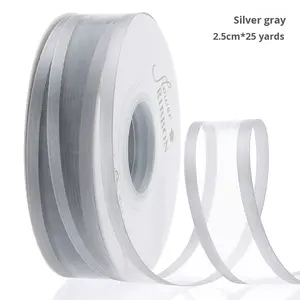 ริบบิ้นออร์แกนซ่าขอบกว้างรุ่น KBXS สำหรับตกแต่งเค้กวันเกิด งานแต่งงาน เทศกาลฤดูใบไม้ผลิ คริสต์มาส ดอกไม้ <span class=keywords><strong>ขนม</strong></span> และของตกแต่ง - Product Image 6