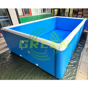 Piscine gonflable <span class=keywords><strong>rectangulaire</strong></span> en PVC de haute qualité et durable pour enfants, design géant à points de suture, portable et étanche - Product Image 3