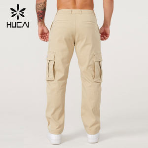HUCAI Personnalisé Hommes Premium Coton Bouton Humidité Sports Extérieur <span class=keywords><strong>Escalade</strong></span> <span class=keywords><strong>Pantalon</strong></span> Cargo - Product Image 4