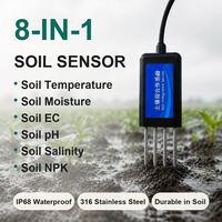 Capteur de sol sans fil pour l'IoT agricole, LoRaWAN, mesure de la température, de la salinité, du pH et de l'EC du NPK, faible consommation d'énergie