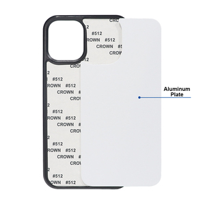 <span class=keywords><strong>Coque</strong></span> de téléphone vierge antichoc en TPU+PC avec plaque en aluminium, personnalisable par sublimation, pour <span class=keywords><strong>iPhone</strong></span> 18 17 16 15 Pro Max - Product Image 2