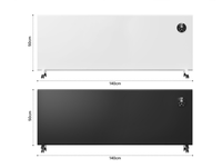 Calentador de Techo por Infrarrojos Lejanos de Cristal de Carbono - Silencioso, Radiante, Control por App/Remoto, Programable Semanalmente, Protección Contra Volteo/Sobrecalentamiento
