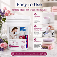 Détachant Liquide JIETI 5 Gallons Parfum Rose pour Vêtements – Détergent OEM Marque Privée Fournisseur d'Usine en Gros