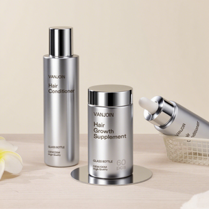 Pot de conditionneur de <span class=keywords><strong>cheveux</strong></span> en verre vide de luxe de 150ml en argent galvanisé flacon compte-gouttes personnalisé de 60ml pour les suppléments de croissance des <span class=keywords><strong>cheveux</strong></span> - Product Image 4