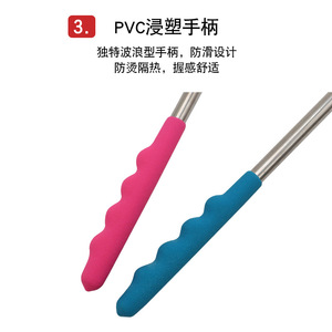 โชว์เชฟซีซั่นโชว์ ส้อมบาร์บีคิวสแตนเลสแบบยืดหดได้ 115 ซม. รูปตัวยู สำหรับย่างปีกไก่ ขาไก่ ปิ้งย่างกลางแจ้ง - Product Image 4