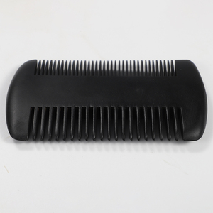 Peigne à double face en bois massif finition noire, à dents fines, anti-poux et anti-pellicules, antistatique, outil de toilettage du cuir chevelu, vente en gros - Product Image 3