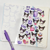 Pegatinas Adhesivas con Personajes de Anime Kawaii, Lindas y Populares, para Niños, Papelería, Cuadernos y Decoración de Artículos Escolares