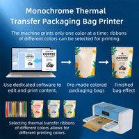 Imprimante de bureau monochrome MASUNG MS-T573 pour le marquage des sacs cadeaux, des échantillons cosmétiques et des sacs en papier pour le vin, idéale pour les usines