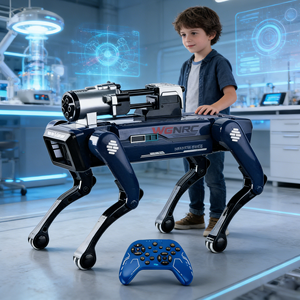 WGNRC 8020 AI Akıllı Robot Köpek, Akıllı APP Kontrollü Robot Köpek Oyuncakları Elektronik Evcil Hayvan Robot Oyuncakları Su Topu Atan Makine Köpek - Product Image 2