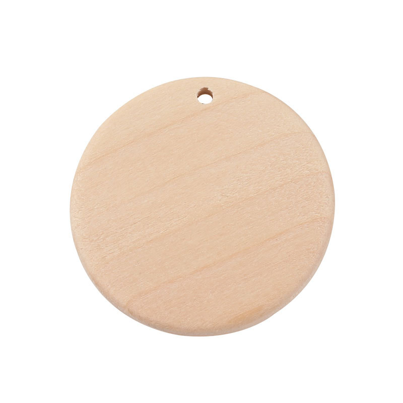 Copeau de bois rond à trou unique de 40 mm