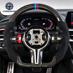 Volant personnalisé pour BMW E92 F30 F10 E60 F31 F82 E61 E90 E39 E91 E70 F22 E53 F80 F48 F01 F32 F36 F07 F93 E87 en fibre de carbone - Product Image 3