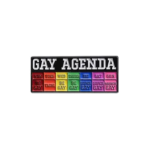LGBTQ เคลือบหมุดสายรุ้งที่มีสีสันเข็มกลัดป้ายเกย์เลสเบี้ยนรักคู่ของขวัญเครื่องประดับ